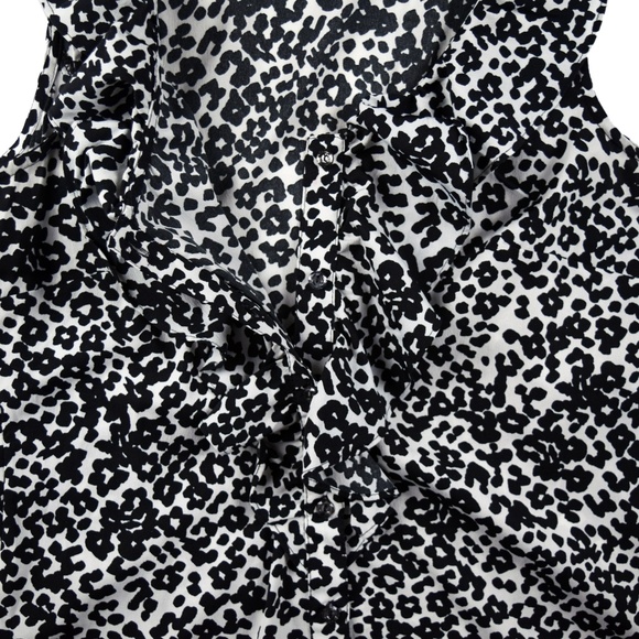 Banana Republic Womens Ruffle Animal Print Tank - Picture 6 of 8